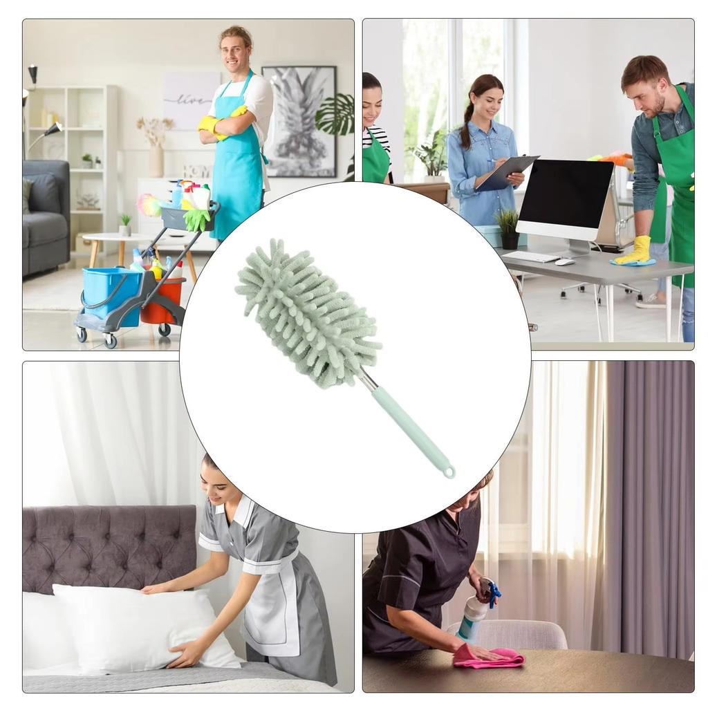 Microfiber Duster with Extendable Handle, Static Dust Cleaning Brush for Home Ceiling