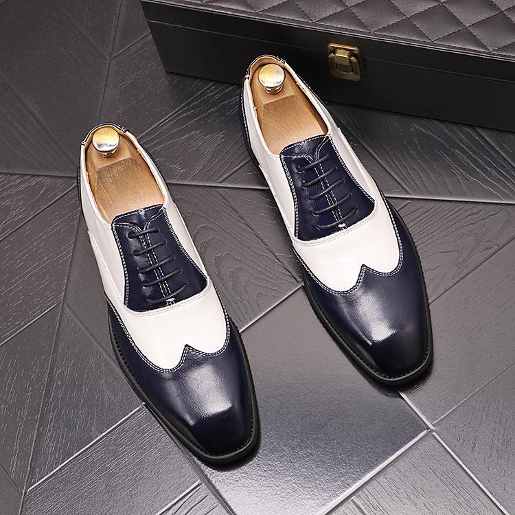 2025 Men's Pointed Toe Leather Dress Shoes - British Style, Height Increasing, Ideal for Business, Casual Wear, or Weddings.