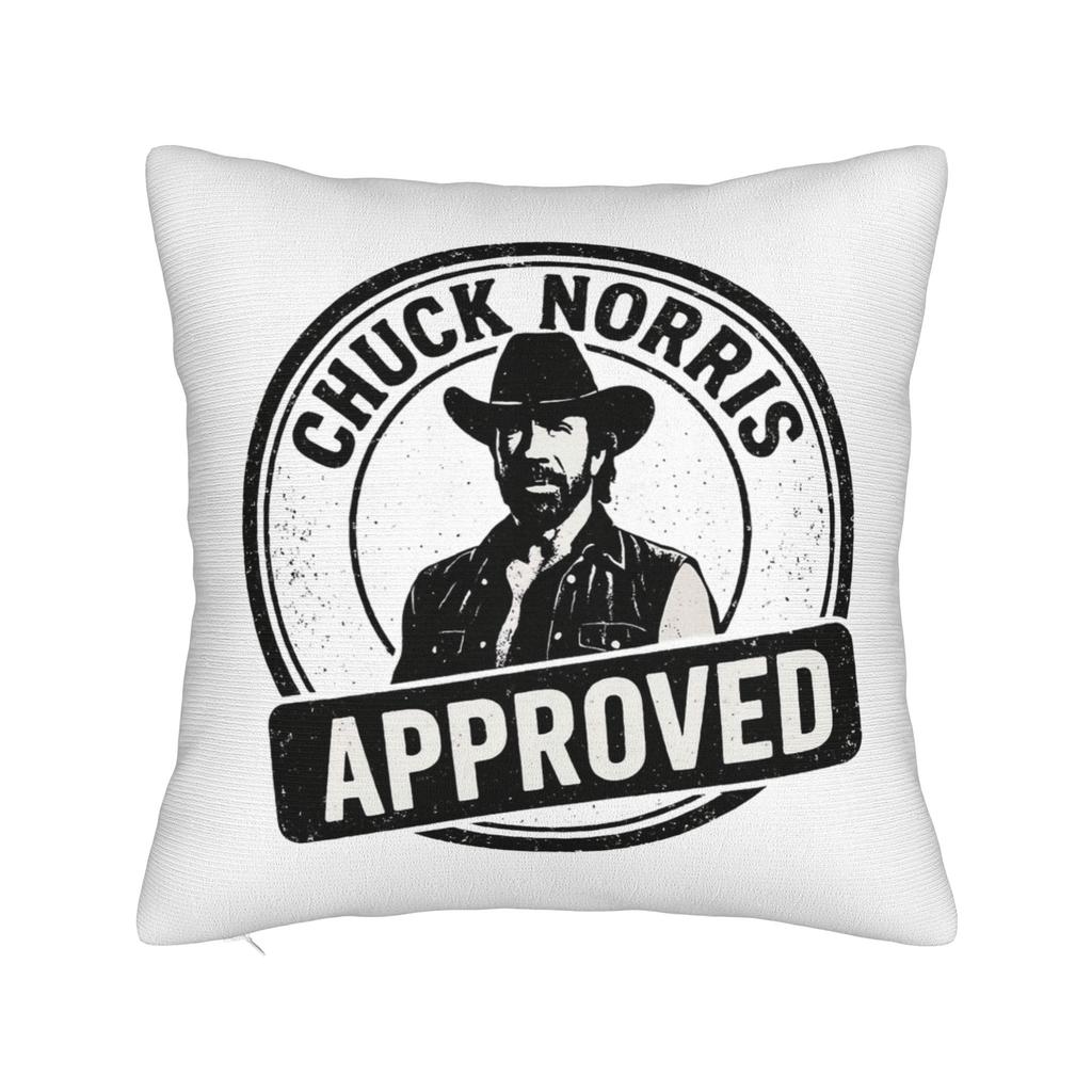 Approved Chuck Norris Square Pillow Cases Cushion Cover Customized Zipper Decor Pillowcase for Living Room xcm