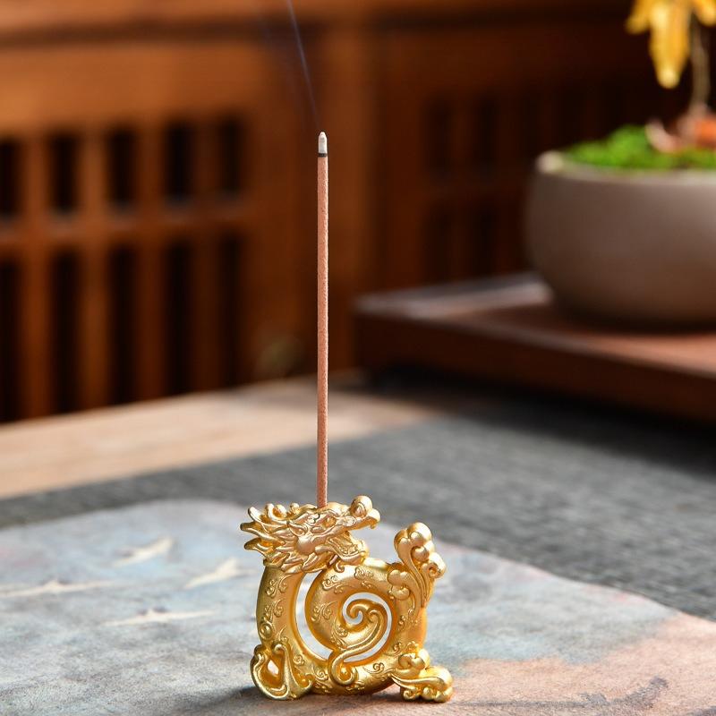 Antique Dragon Incense Stick Holder Incense Burner Stick Holder Line Plate Sandalwood Coil Base Studios Home Decoration Gift