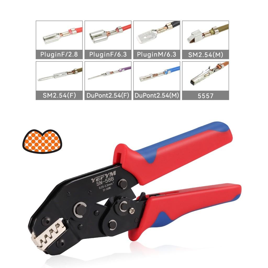 Ratchet Open Barrel Terminal Tool Open Barrel Terminal Crimp Tool Adjustable Gear Crimping Tool Kit