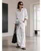 Seuteulaikeu White Artstroke Relax Jeans
