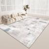 Wind Living Room Coffee Table Carpet, Room Bedroom Crystal Velvet Floor Mat, Home Dirt-Resistant Large Area Full Floor Mat