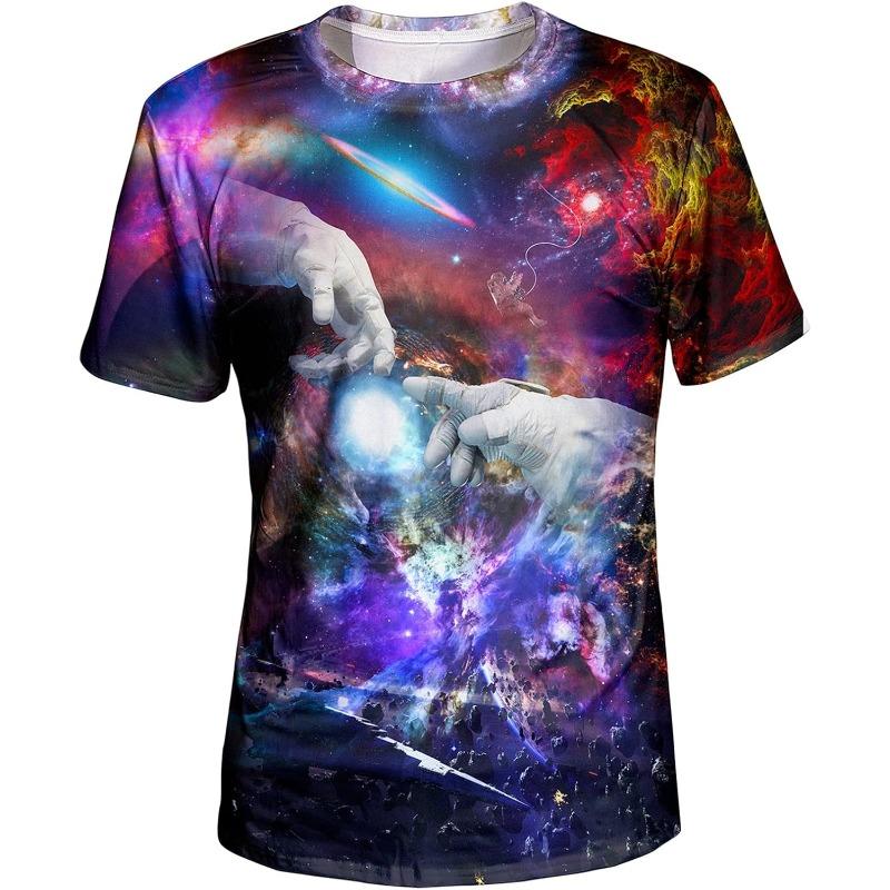 Men's Summer T-Shirt 3D Summer Style Beach Coconut Trees Polyester Quick Dry Breathable Short Sleeve Casual Wear