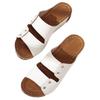 Large-sized Shoes One-line Thick-soled Shoes Slippers Women's Lightweight Riveted Open-toe Flip-flops