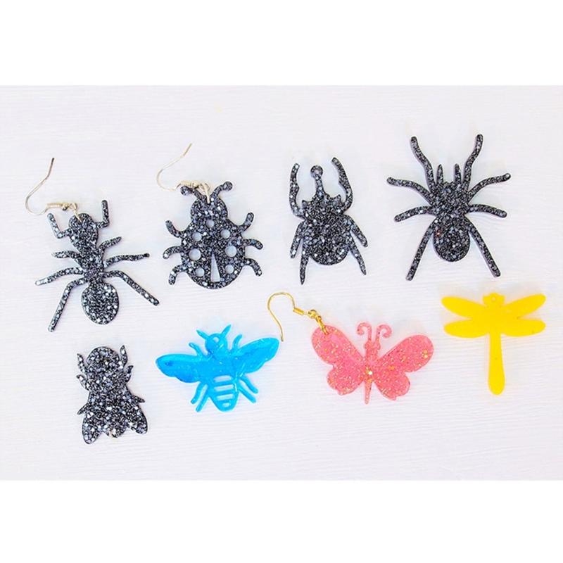 Crystal Resin Silicone Mold Geometric Animal Molds for Earrings Listing Jewelry Making Charm DIY Necklace Pendant Molds