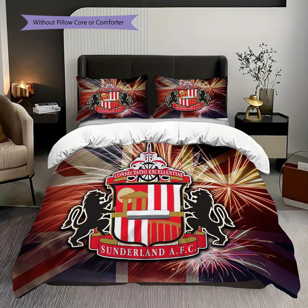 Dundee Football Club Emblem Bedding (1 * Duvet Cover + 2 * Pillowcase, Without Core) 2D Flat Bedding Set Duvet Cover and Pillowcase