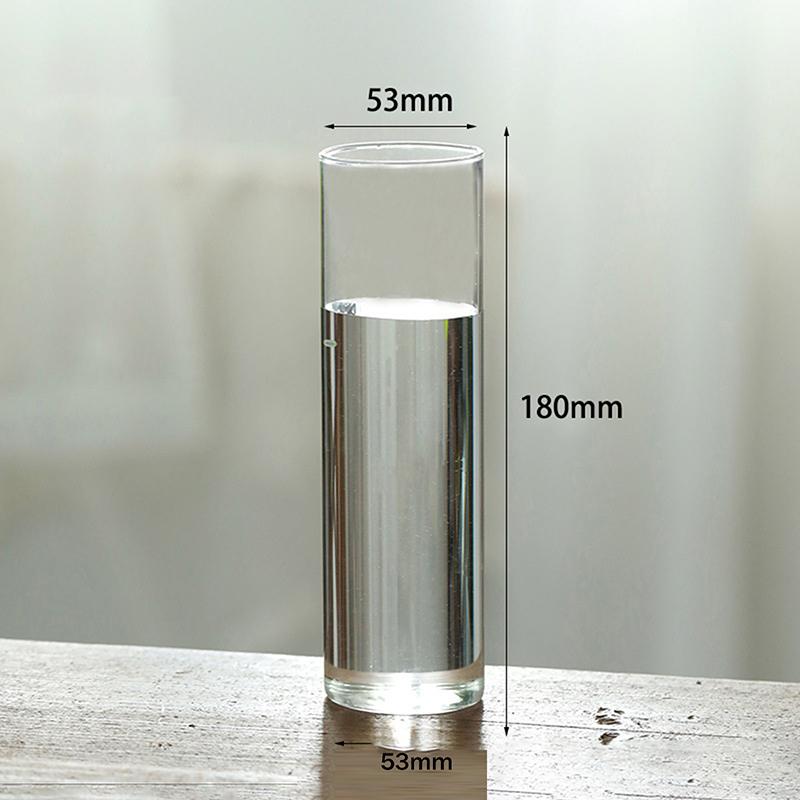 Hydroponics Plants Desktop Glass Planter Vase Glass Vase Transparent Cylinder Flower Vase Bedroom Desktop Home Decoration