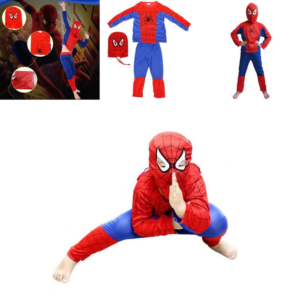 Amazing Spider-man Patterned Kids Costume Set For Halloween And Parties