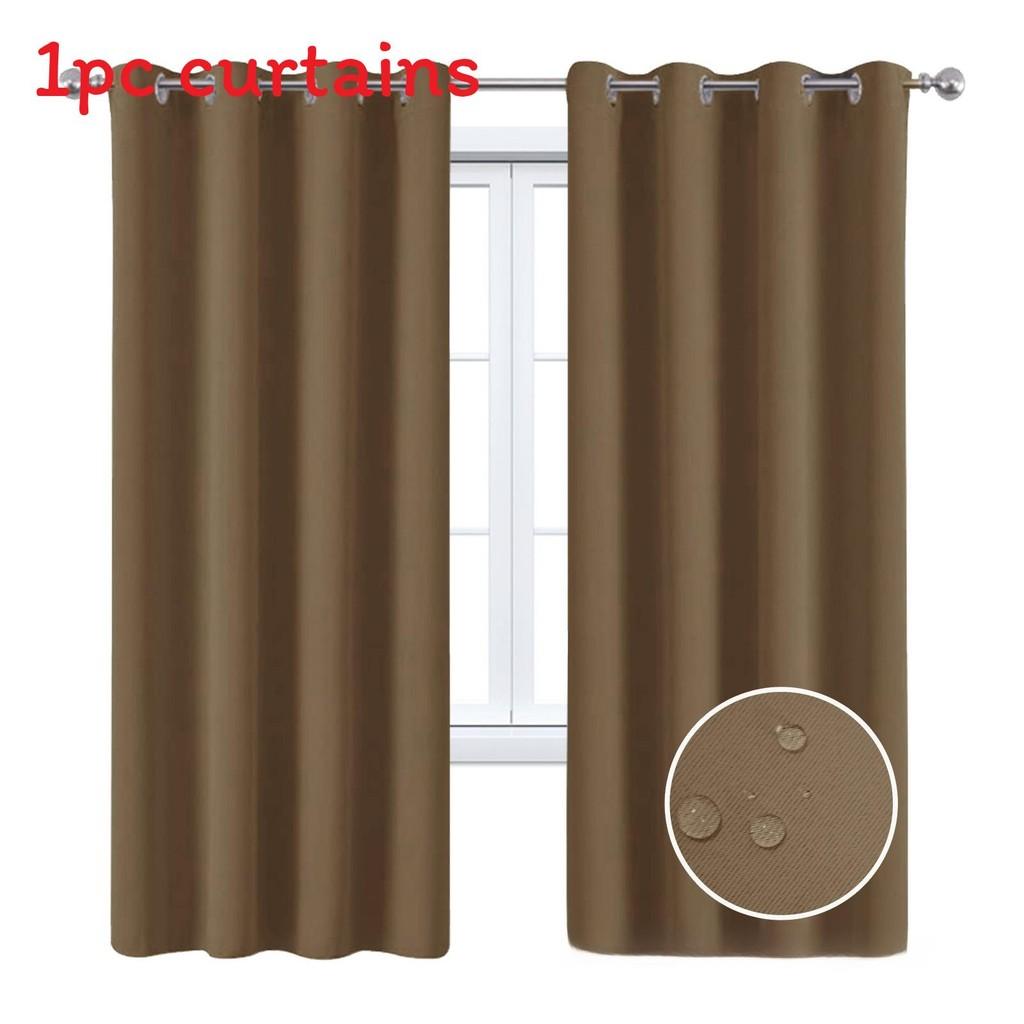 Solid Color Curtains With Insulation And Shading Design For Daily Household Use