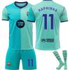 26-27 Barcelona Away No.2 Football Jersey for Kids and Adults RAPHINHA #11