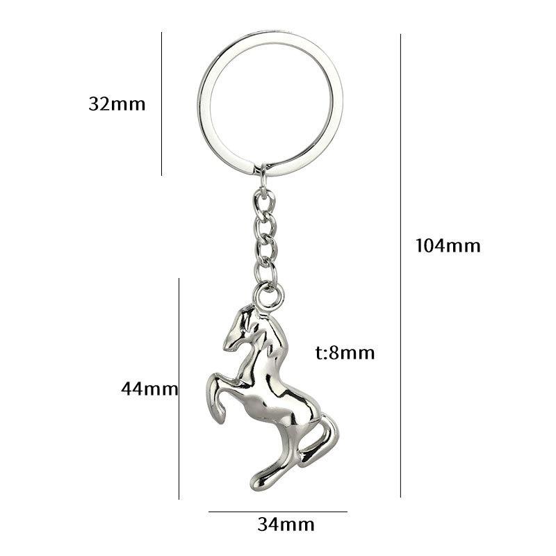 2026 Year Of The Horse Keychain Lanyard For Women Men  Lucky Animal Alloy Jewelry Bag Car Accessories  Year Gift