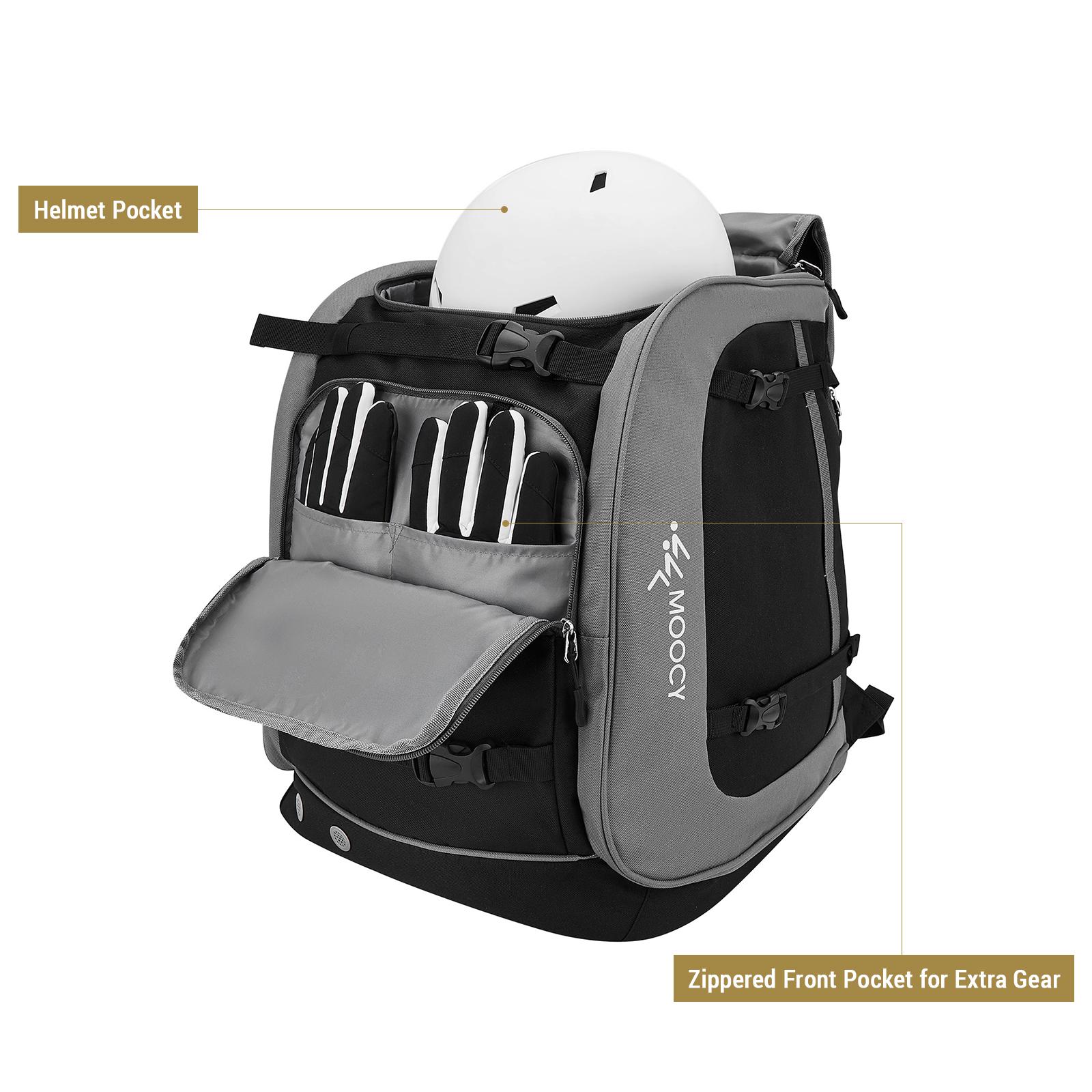 

Large Capacity Ski Boot Bag 65L Ski Boot Travel Backpack for Ski Helmet Goggles Snowboard