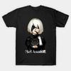 2b Nier Automata Waifu Shirt Anime Nier Automata Waifu Senpai Black T Shirt V4