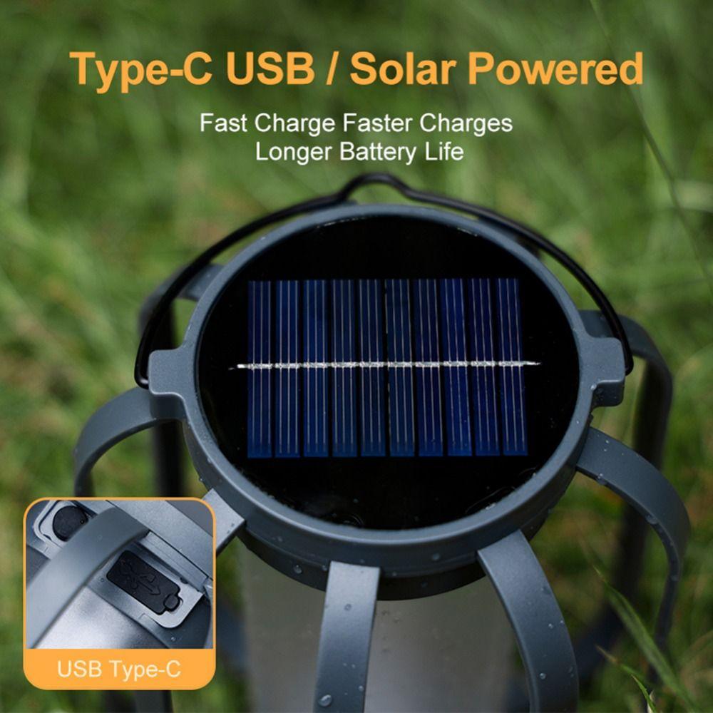 Solar Powered Solar Lanterns With Tripod Outdoor Hanging Lights Portable Landscape Lamp  Outdoor