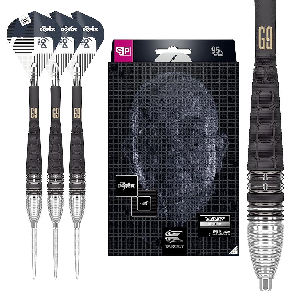 

Target Power 9Five Phil Taylor Model Generation 9 Swiss Point 26g 190174