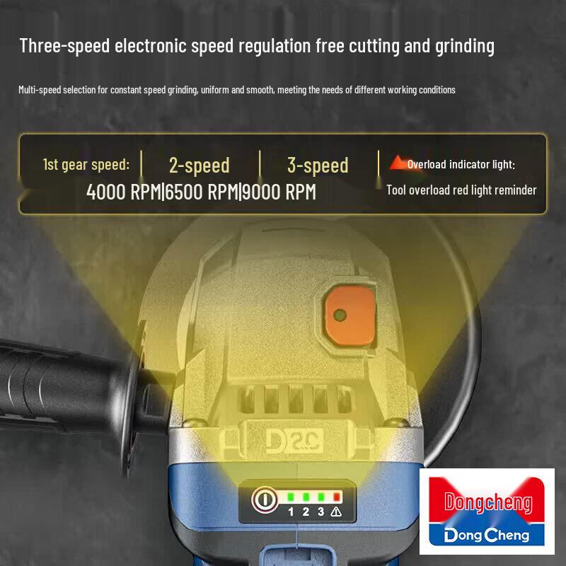 Dongcheng DCSM04-100E Cordless Angle Grinder CN plug (adapter included)