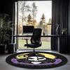 The Nightmare Before Christmas Printed Round Rug Carpet Chair Rug Area Rug Entryway Doormats,for Office Chair Living Room Bedroom Kitchen Room.