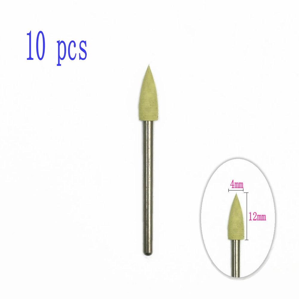 6pcs/10pcs Silicone Rubber Dental Polishing Polisher Grinders Nail Drill Bits for Electric Manicure 2.35mm Shank