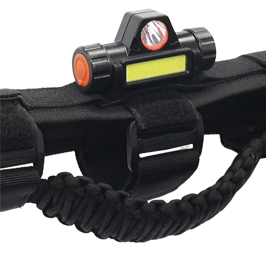 1x Roll Bar Grab Handles with Dome Light For Jeep Wrangler YJ TJ JK JL 1945-2021