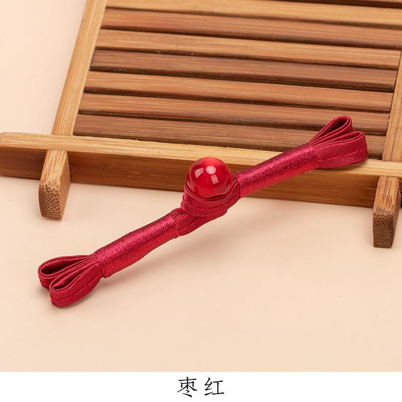 5 Pair Cheongsam Buckle Button Retro Dovetail Winding One-word Buckle Tang Clothing Hanfu Hand-woven Button Accessories