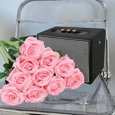 Lebensechtes Aussehen Künstliche Rose Heimdekoration Seidenblume