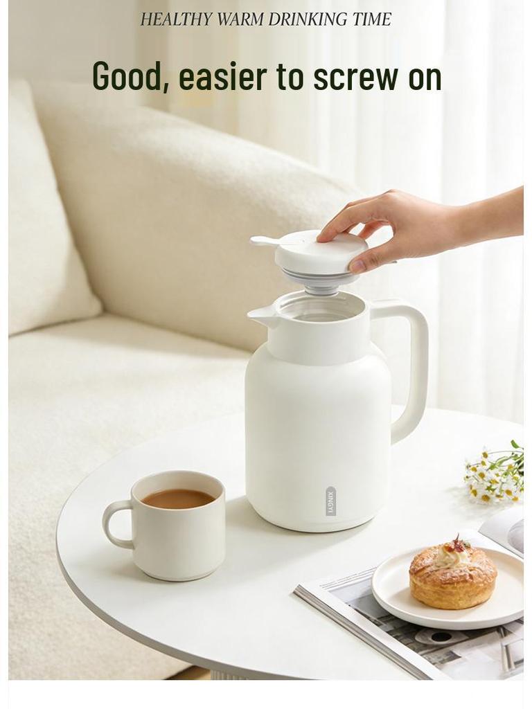 Large Capacity Thermos with 72-Hour Heat Retention, Glass-Lined Insulation - 2026 Model