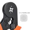 IWISS ferrule crimping pliers, 0.25-6.0mm², HSC8 6-4F, for wire end sleeves, terminal set (Terminal E400 set HSC8 6-4F/E-400)