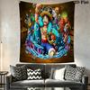 Luffy Pirate Treasure Art Tapestry Background Cloth Fashion Print Soft Gift Background Wall Hanging Cloth