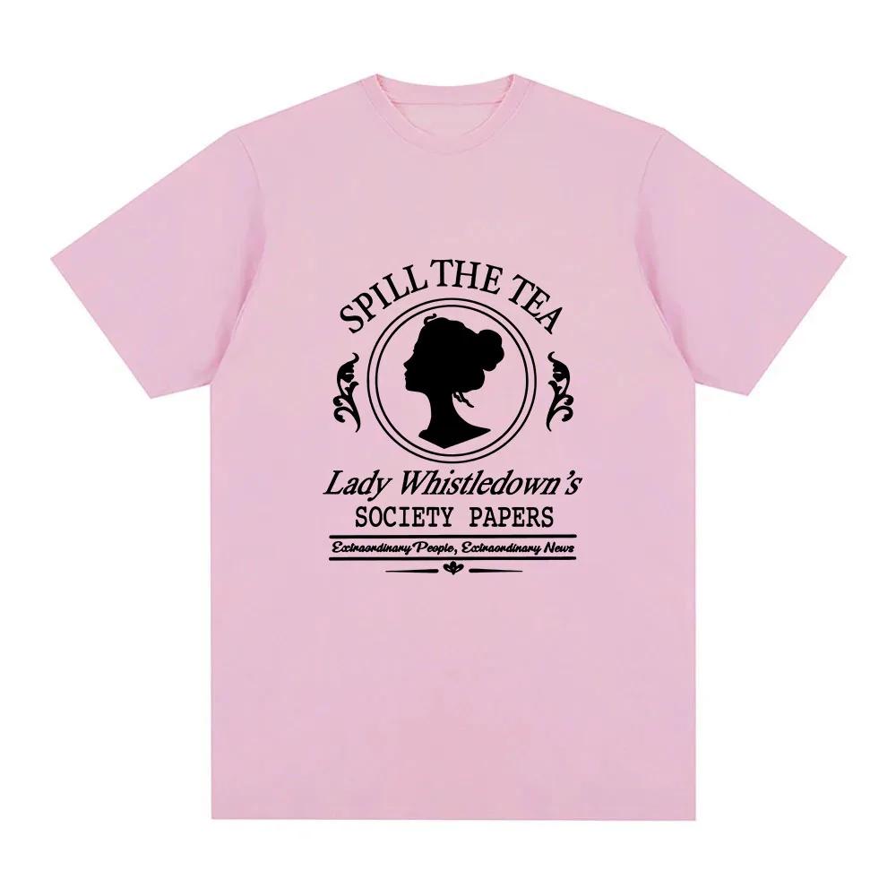 Sudaderas Lady Whistledown T-shirt TV Series Graphic Printing Tee-shirt Ropa De Mujer Unisex Streetwear Women Clothing Cotton
