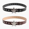 Simple Alloy Women Star Shape Belt Solid Color Waist Decoration Gift Fashion