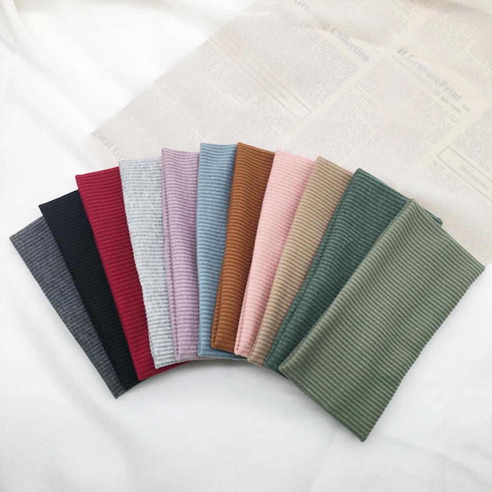 Neue Modal Stirnbänder für Damen Einfarbig Elastisches Gestricktes Haarband Laufen Radfahren Stirnband Mädchen Kopfbedeckung Haarschmuck