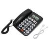 Corded Phone Caller ID Adjustable Ringtone Shortcuts Memory Wired Landline with Indicator for Home Office