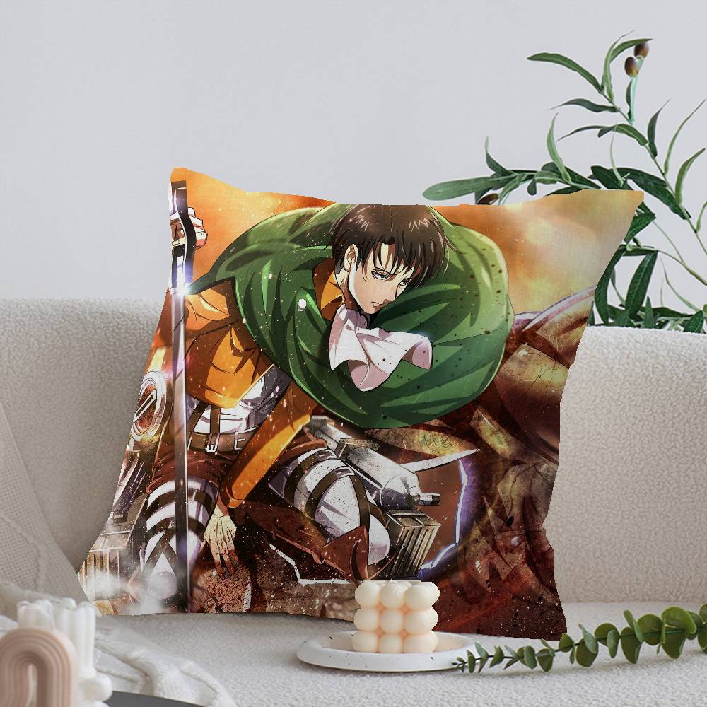 Japanese Manga A-Attack O-On T-Titan Cushion Cover Decorative Pillow Sofa Home Decor Case Pillow Cases