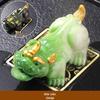 Color-Changing Pixiu Tea Pet Ornament for Gongfu Tea Sets - Golden Toad Model