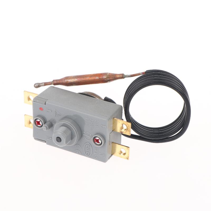 1Pcs Ac 250V 20A Wqs93-12 Electric Water Heater Kettle Thermostat 4 Pin Terminals Universal Overheat Protection Sensor