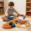46/56/69 Adet/Set Çocuk Raylı Tren Oyuncakları Kendin Yap Yarış Arabası Küp Ray Yapım Kiti Küçük Çocuklar Erkek Kızlar Elektrikli Tren Ray Montaj Oyuncakları