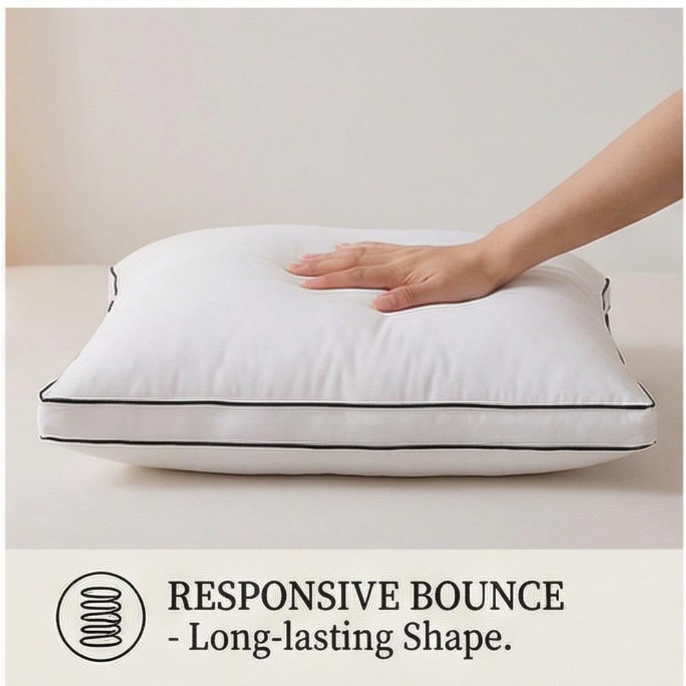 Cervical Spine Protection Pillow with Embroidered Pure Cotton Pillow Core