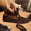 Lammfellversion~ Nischen-einfacher Stil Handtasche Schuhe runder Zeh flacher Ausschnitt flacher Boden Mary Jane Einzel-Schuhe Damen Herbst Ballerinas