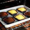 1/6Pcs Toast Bread Pattern Carbon Steel Cake Mold Madeleine Muffin Cake Pan Jam Sandwich Dessert Kitchen Accessories Gadgets