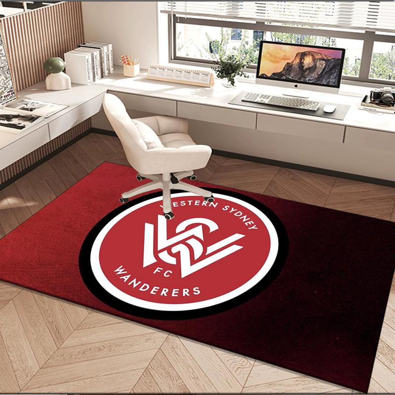 1PC rug Western Sydney Wanderers Fc Carpet, Chair Rug,Area Rug for Office Bedroom living rooms bedroom, Doormat decor Christmas fan gifts