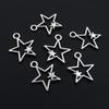 10-50pcs Alloy Metal Star Charms Pendant  for Necklace Bracelet Earrings DIY Jewelry Making Accessories Findings Crafts