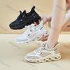 Fashion Women's White Sneakers Summer New Fly Weave Mesh Breathable Running Shoes Fashion Lightweight Comfortable Lace-up Casual Shoes