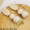 Vintage Wooden Beaded Long Drop Earrings For Women Bohemia Handmade Geometric Wood Earring Pendant Jewelry