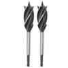 2Pcs Drill Bits 4 Slot 4 Flutes Hex Shank Long Woodworking Hole Saw Cutter Tool 26mm