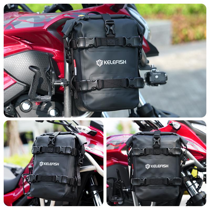 KELEFISH Rainproof Motorcycle Reflective Side Travel Bag