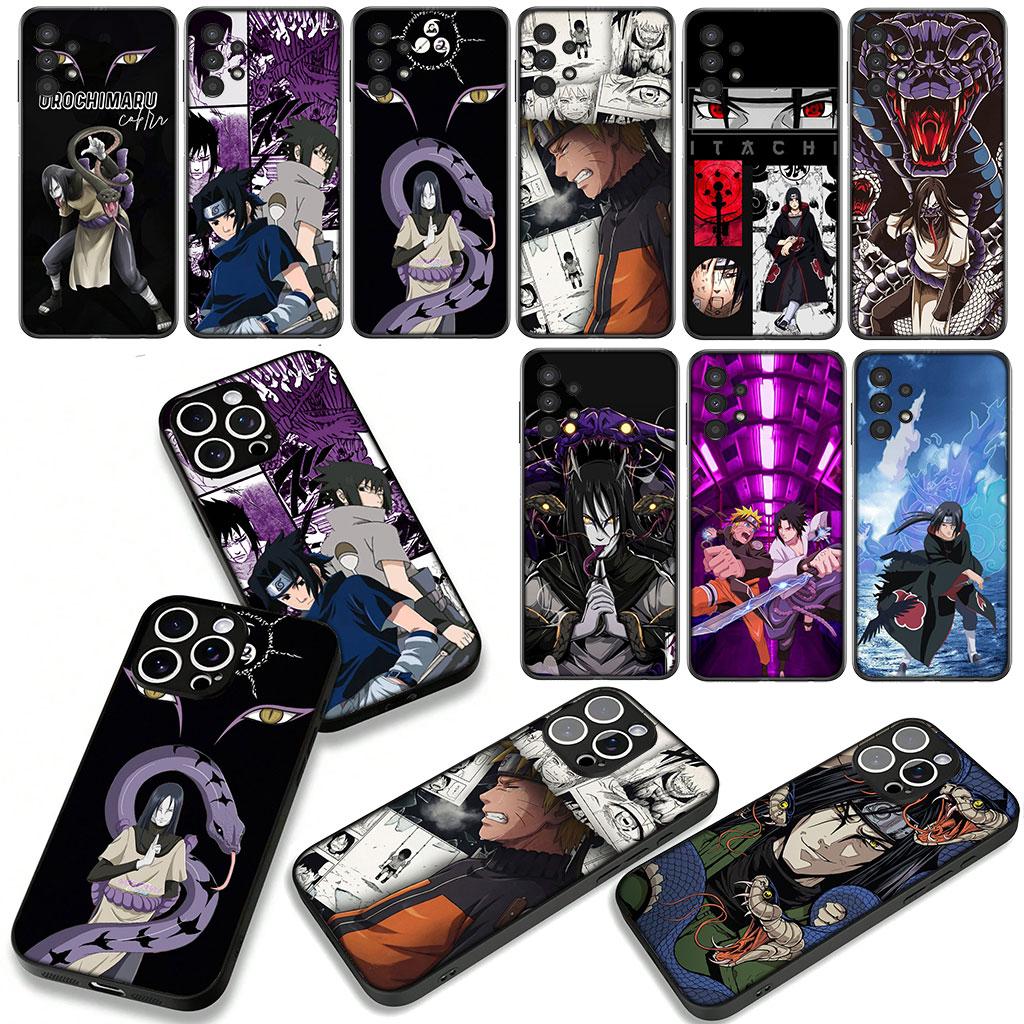For Samsung Galaxy A25 A37 A57 A12 A14 A50 A51 A70 A71 A72 A21S A04 Note 20 9 8 10 Case Orochimaru Narutos Itachi Uchiha Uchiha