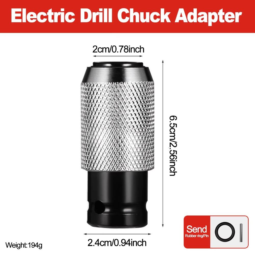 

Carbon Steel Electric Wrench Adapter Universal Water Resistant Drill Hammer Conversion Easy To Use
