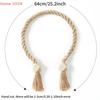 2Pcs Magnetic Wooden Tassel Window Curtain Curtain Holdbacks Bathroom Shower Curtain Accessories Home Decor Curtain Buckles