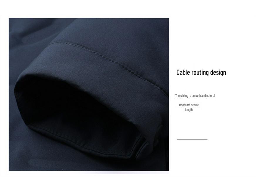 2025 Herren Slim-Fit Winter-Daunenjacke aus weißer Entendaune - Polyester Business Casual Oberbekleidung